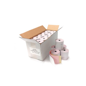76mm 3 Ply Rolls in White / Pink / Yellow 