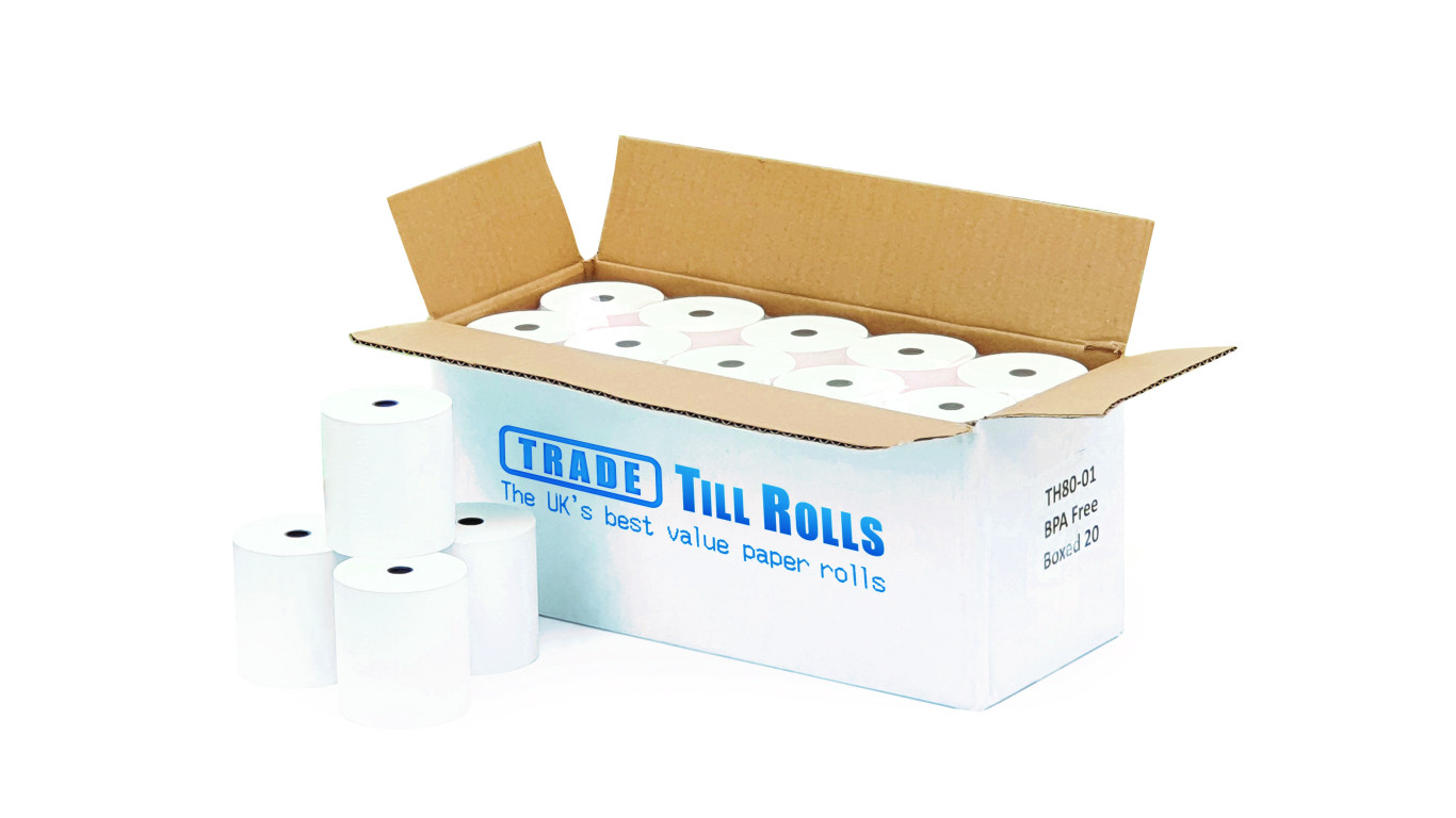 Just Eat 7.9x5cm Till Rolls (Box of 20) Just Eat 7.9x5cm Till Rolls (Box of 20)